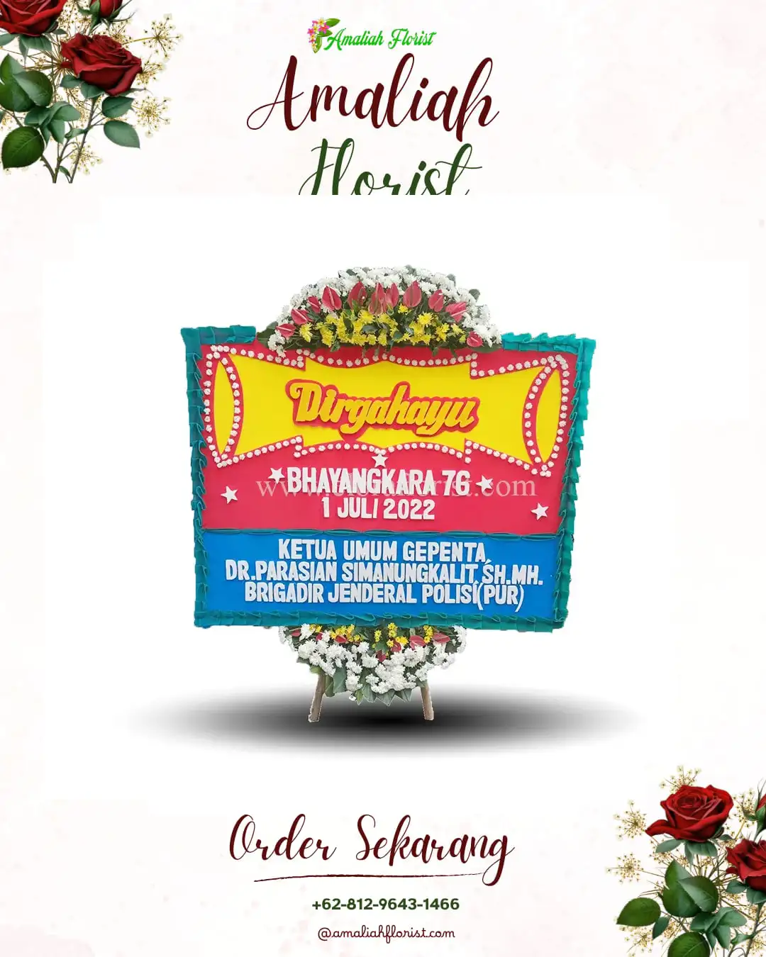 Papan Bunga HUT Ulang Tahun Kalomdol